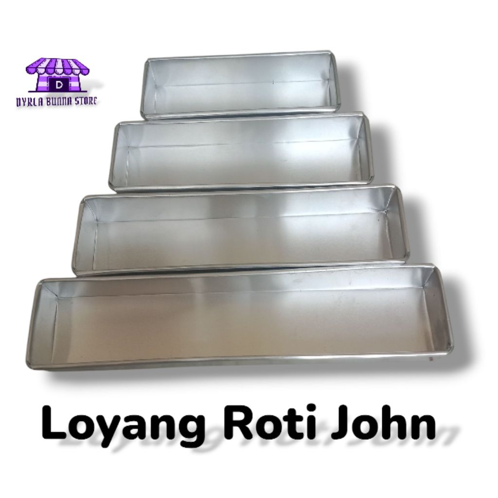 Loyang roti john / Loyang Brownis panjang ukuran: 20x6x4cm || 25x6x4cm || 30x6x4cm