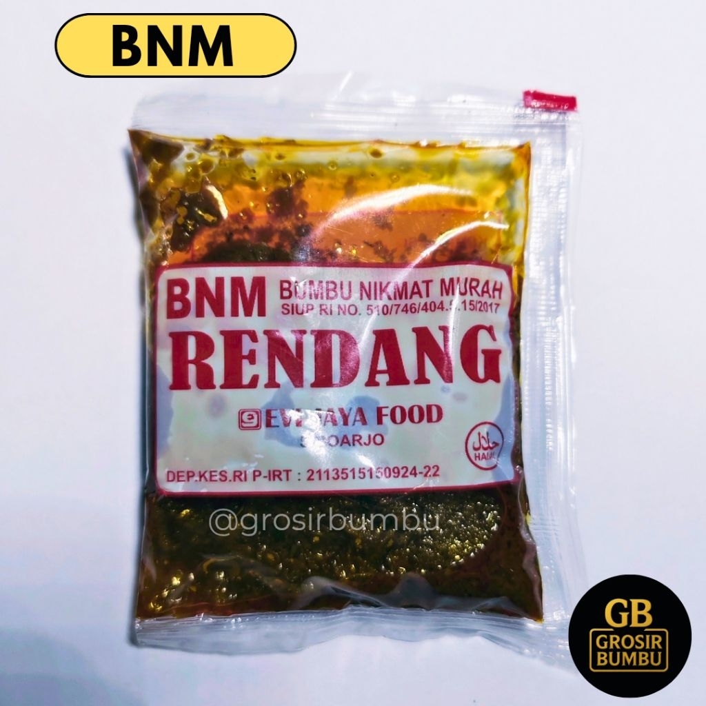 { BNM ] Bumbu RENDANG - Bumbu Nikmat Murah - Bumbu Masak Instan