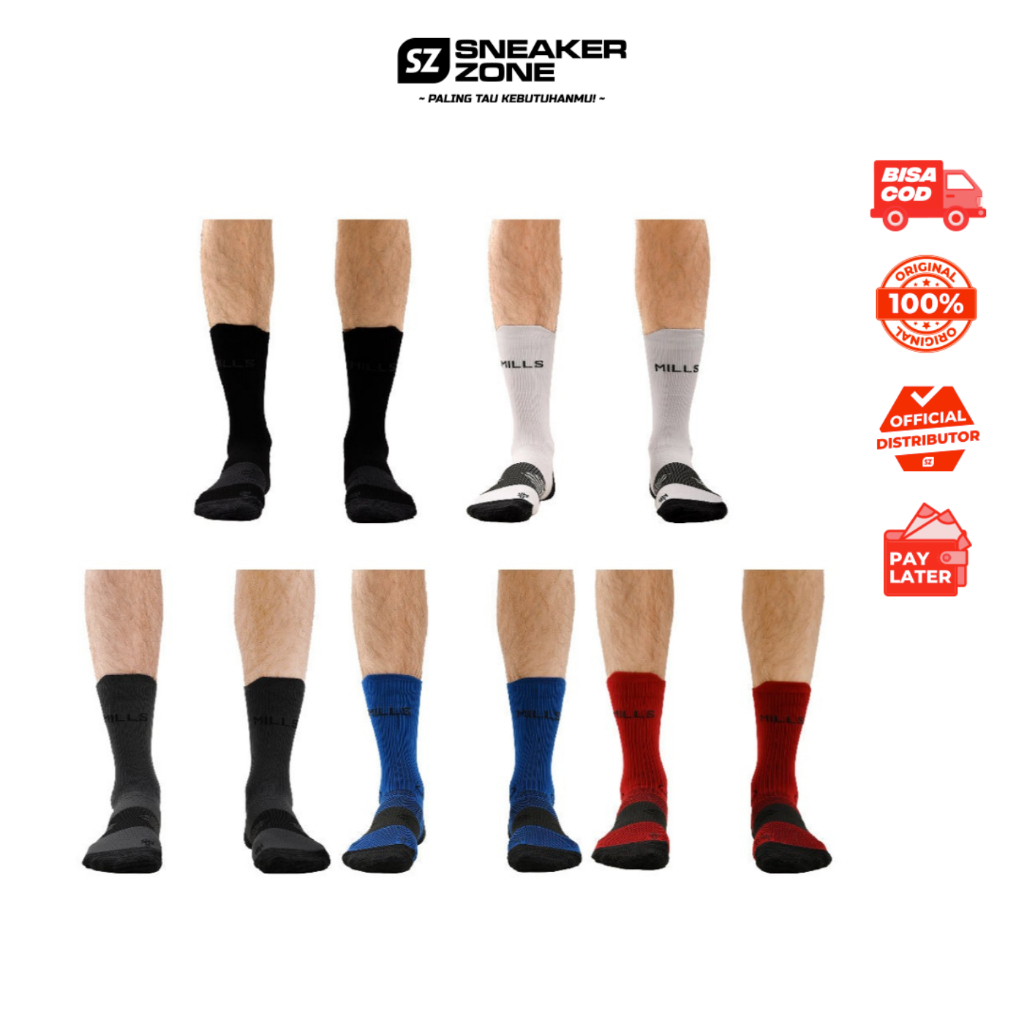 KAOS KAKI MILLS NUBAR QUARTER SOCK A14003 -  KAOS KAKI OLAHRAGA