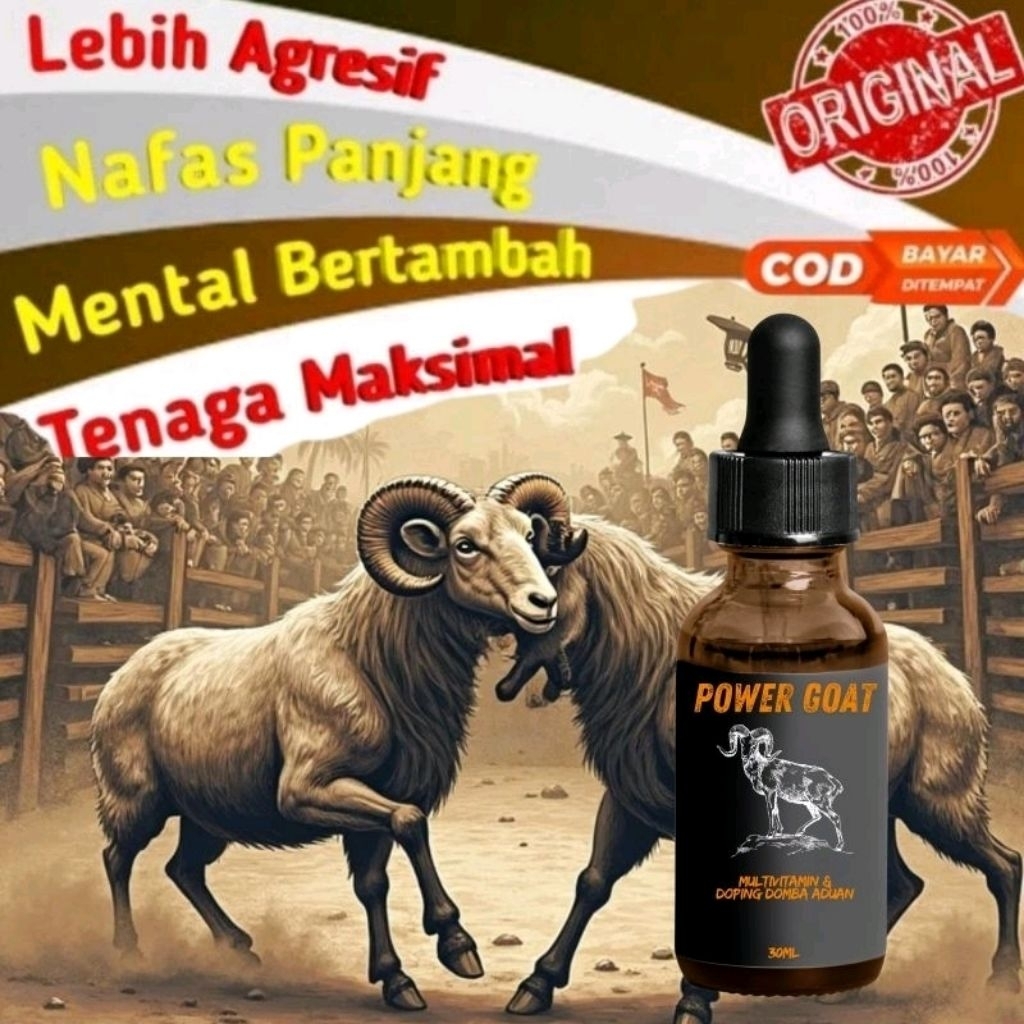 POWER GOAT DOMBA/KUDA -  Obat Doping Domba Adu Domba Garut Adu Domba Stamina Tahan Sakit Nafsu Memba