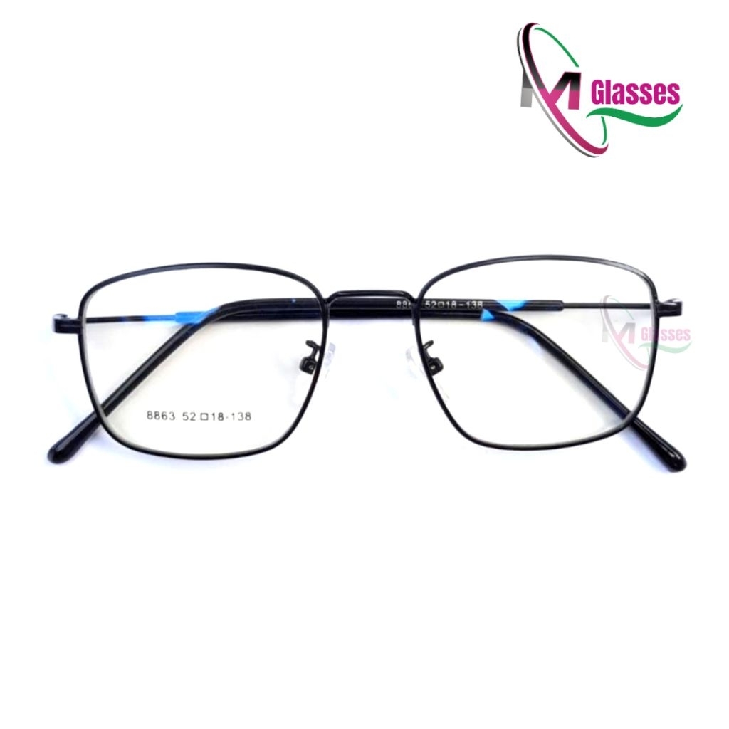 Kacamata 8863, Gratis Lensa Minus, Kacamata Antiradiasi