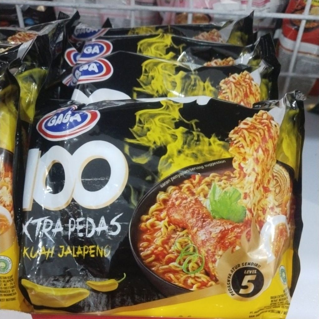 

Mie Gaga Extra Pedas Kuah Jalapeno 75 Gr