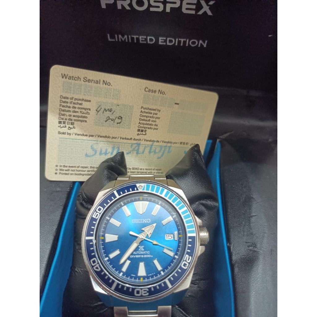 SEIKO KING SAMURAI BLUE LAGOON LIMITED EDITION FULLSET ORIGINAL