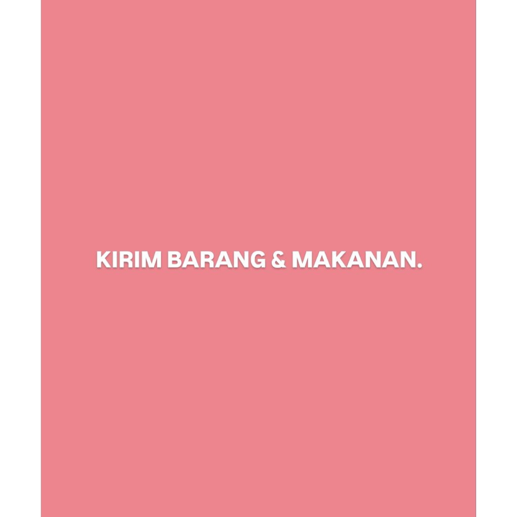 

KIRIM PAKAIAN & MAKANAN