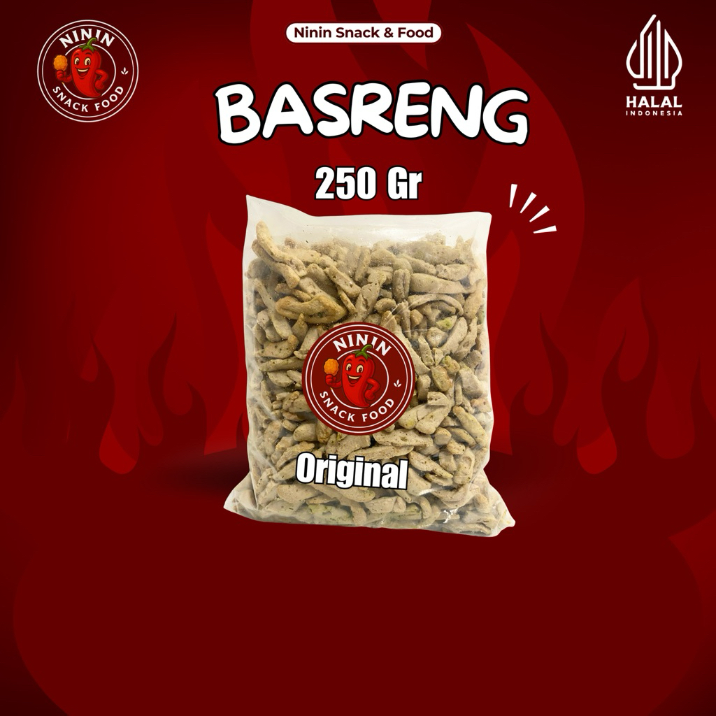 

Basreng Original Gurih 250 Gr Camilan Makan Halal intans Renyah & Kriuk Ninin Snack food