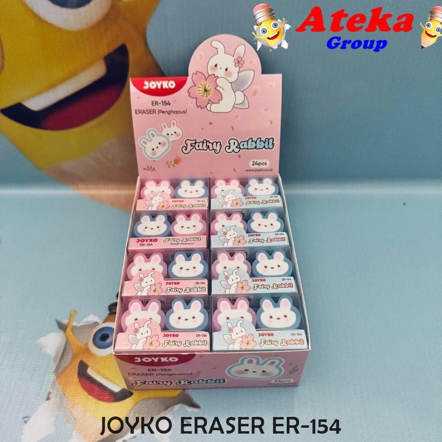 

[1BOX/24PCS] JOYKO Penghapus Eraser ER-154 Fairy Rabbit