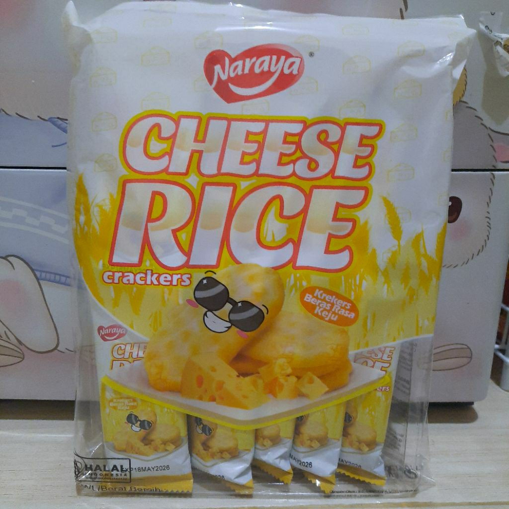 

Naraya rice crackers 82gr cheese rice crackers 72gr