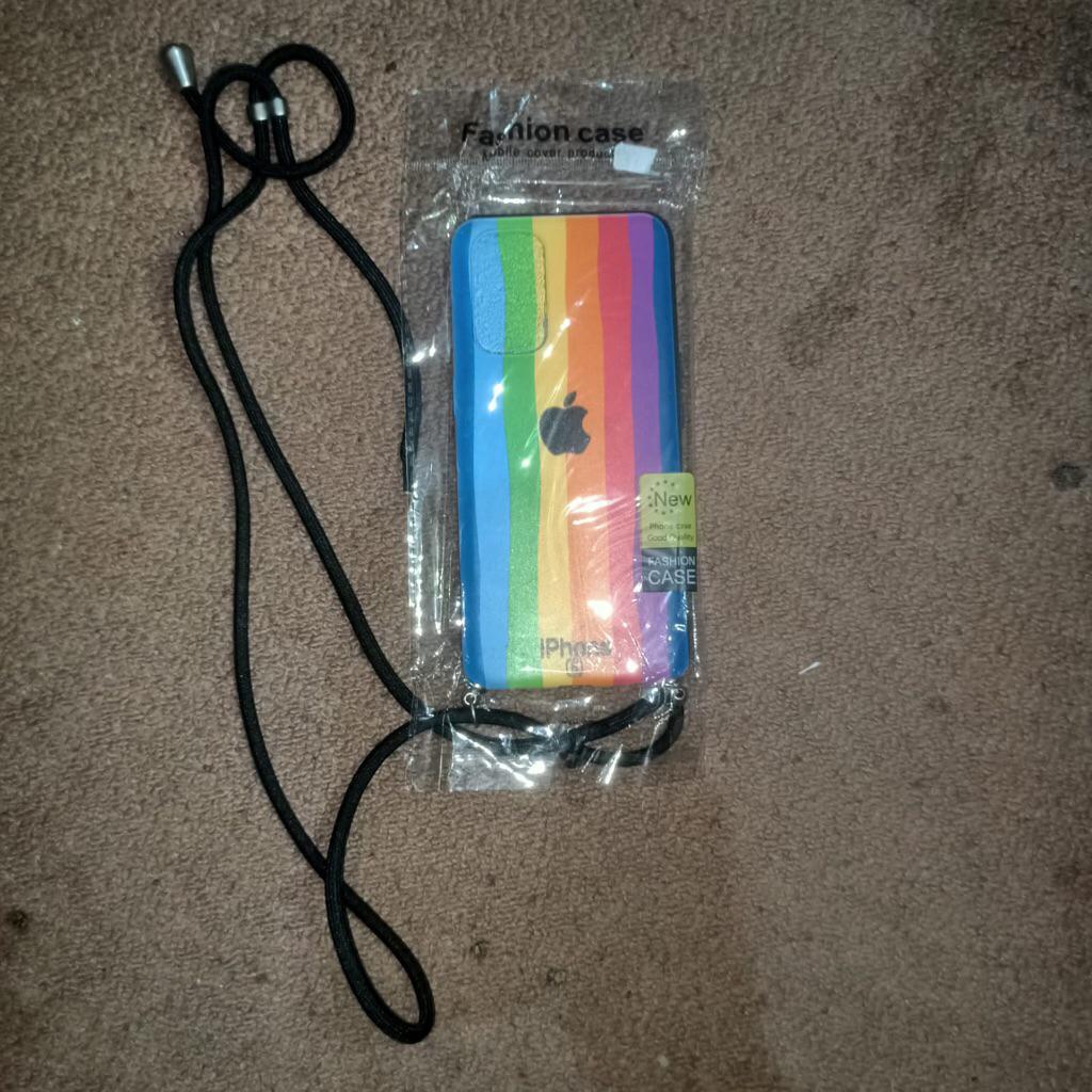 Case Tali gantung kalung lanyard Oppo Reno 6 4G Softcase silicone Casing