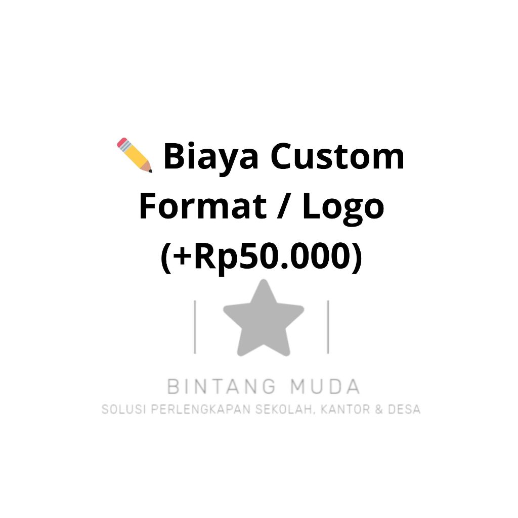

Biaya Custom Format / Logo Tambahan | Jasa Desain Papan Data Sekolah & Kantor