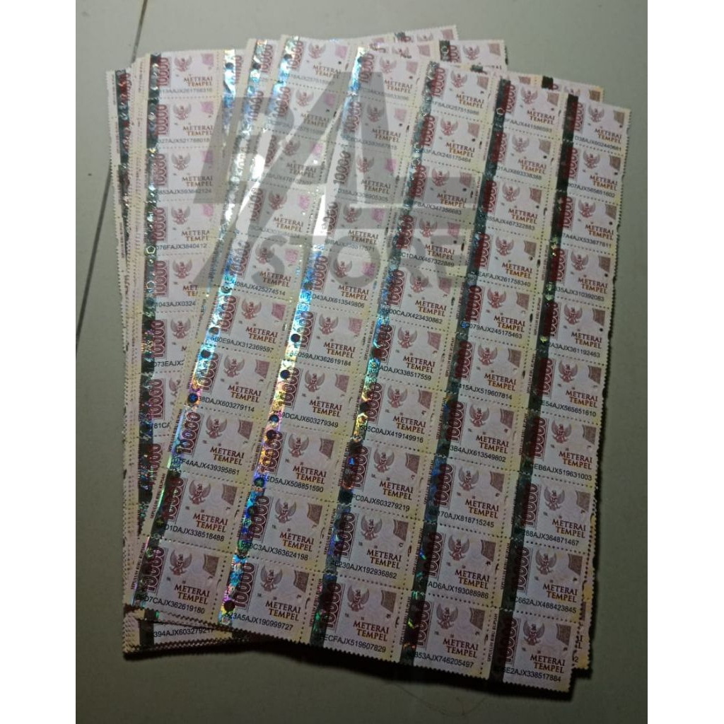 

Materai 10.000 ORI isi 50pcs