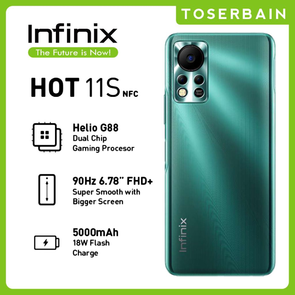 Infinix Hot 11s NFC 4+3 / 64 GB bekas berkualitas