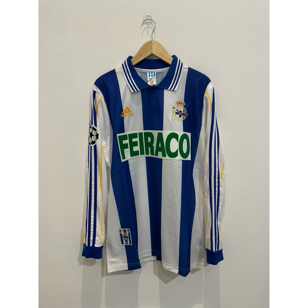 Jersey Retro Deportivo La Coruna 1999 2000 Nns Roy Makaay UCL Vintage Bloke Core Rare
