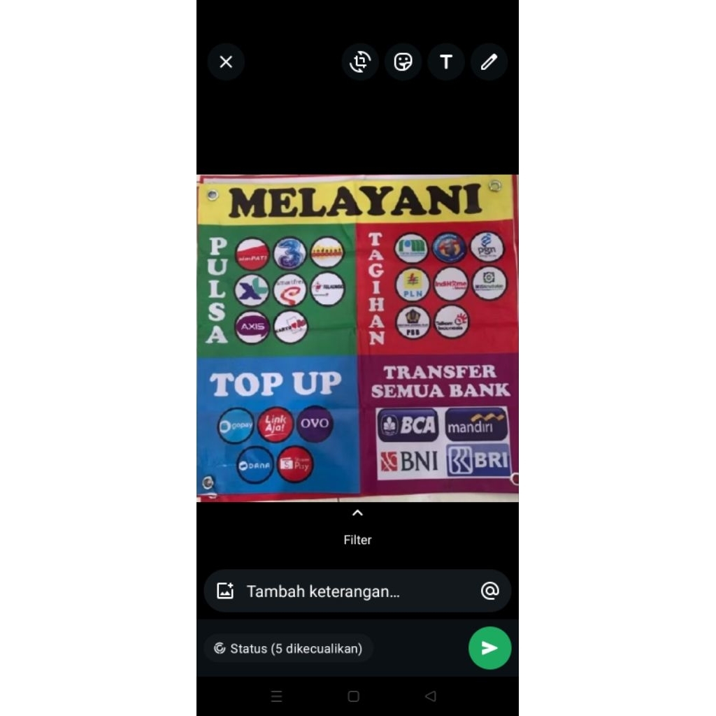 Pulsa All operator , paket data , token listrik , transfer , pembayaran qris, dll