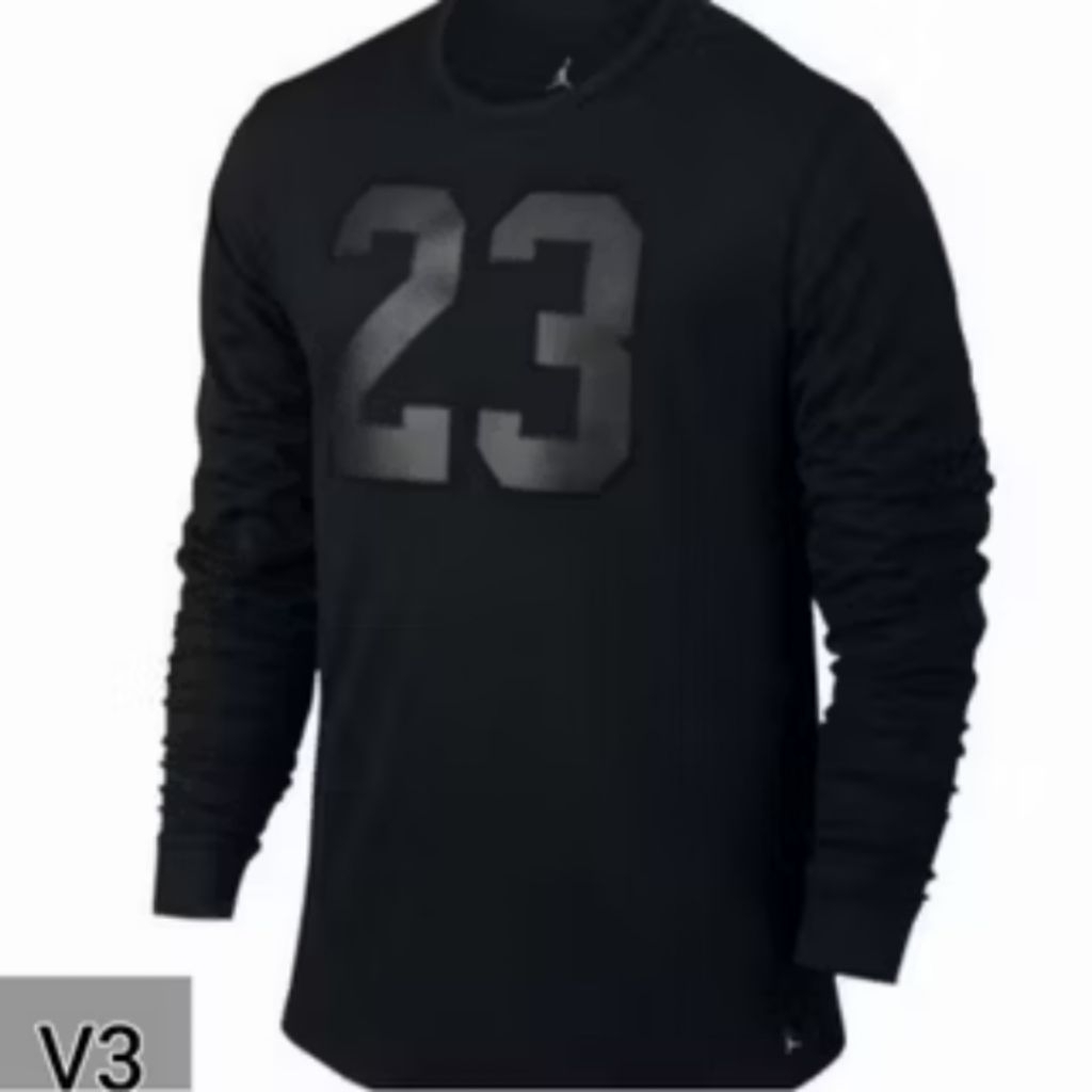 KAOS BAJU LENGAN PANJANG JORDAN 23 SILVER kode9393 SERIES / PRIA WANITA / COMBED 30S / COD