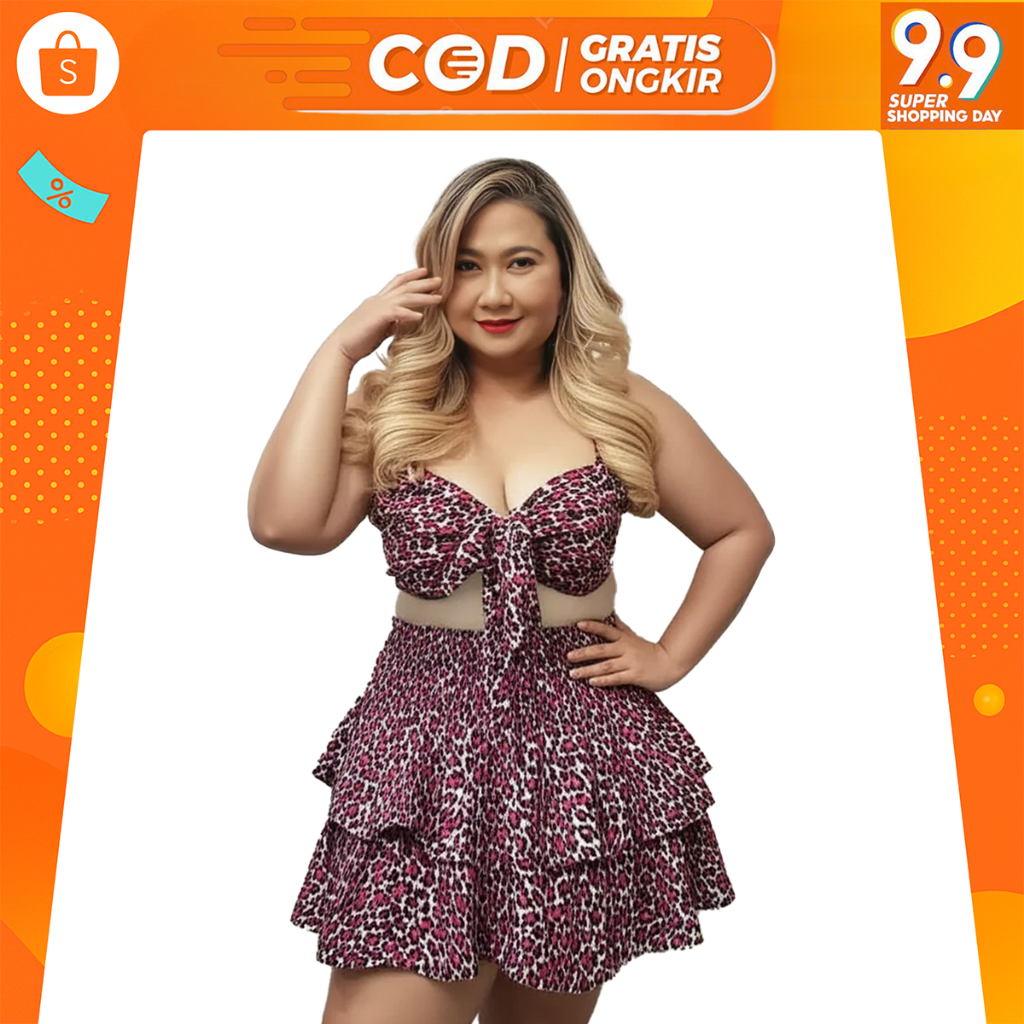 Setelan bra rok mini pantai Bali wanita oneset Swimwear