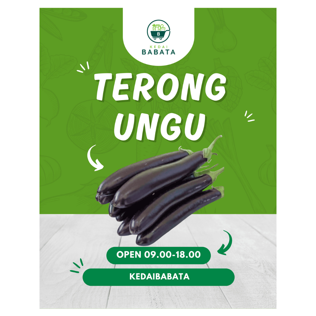 

Terong Ungu Taruang Terung Panjang Segar Fresh Kedai Babata Padang