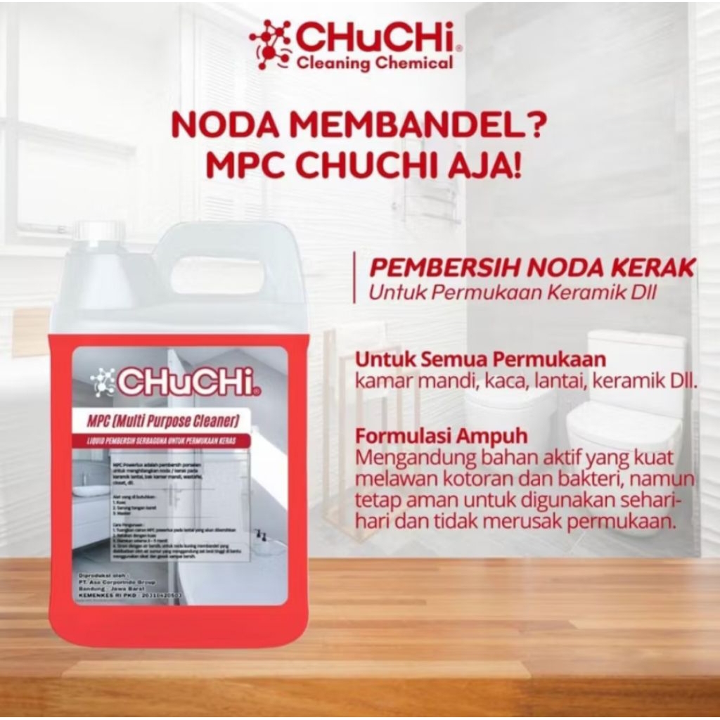 ChuChi MPC Multi Purpose Cleaner Pembersih Serbaguna 1 Liter 5 Liter