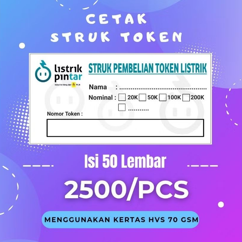 

STRUK PEMBELIAN TOKEN LISTRIK