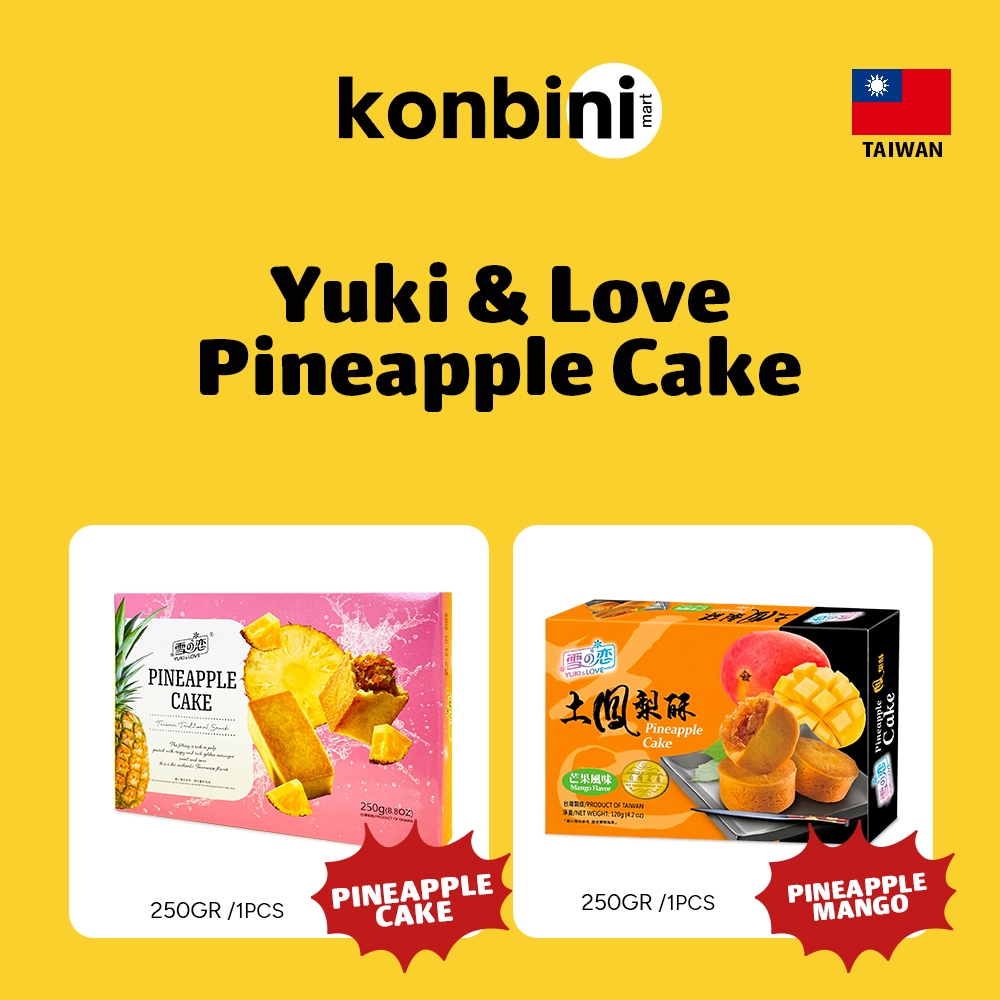 

KONBINI TAIWAN - Yuki and Love Pineaple Cake - Kue Nanas 250gr