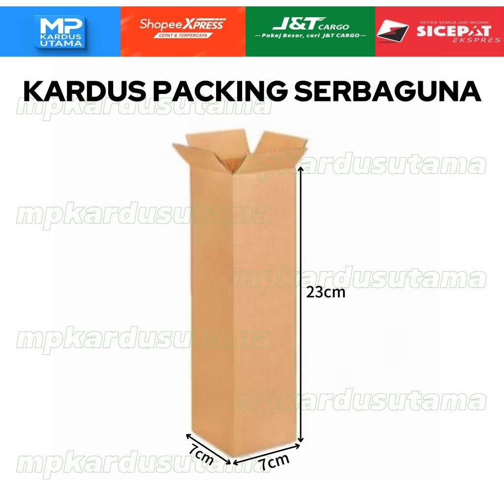 

KARDUS UKURAN 7x7x23cm SINGLE WALL