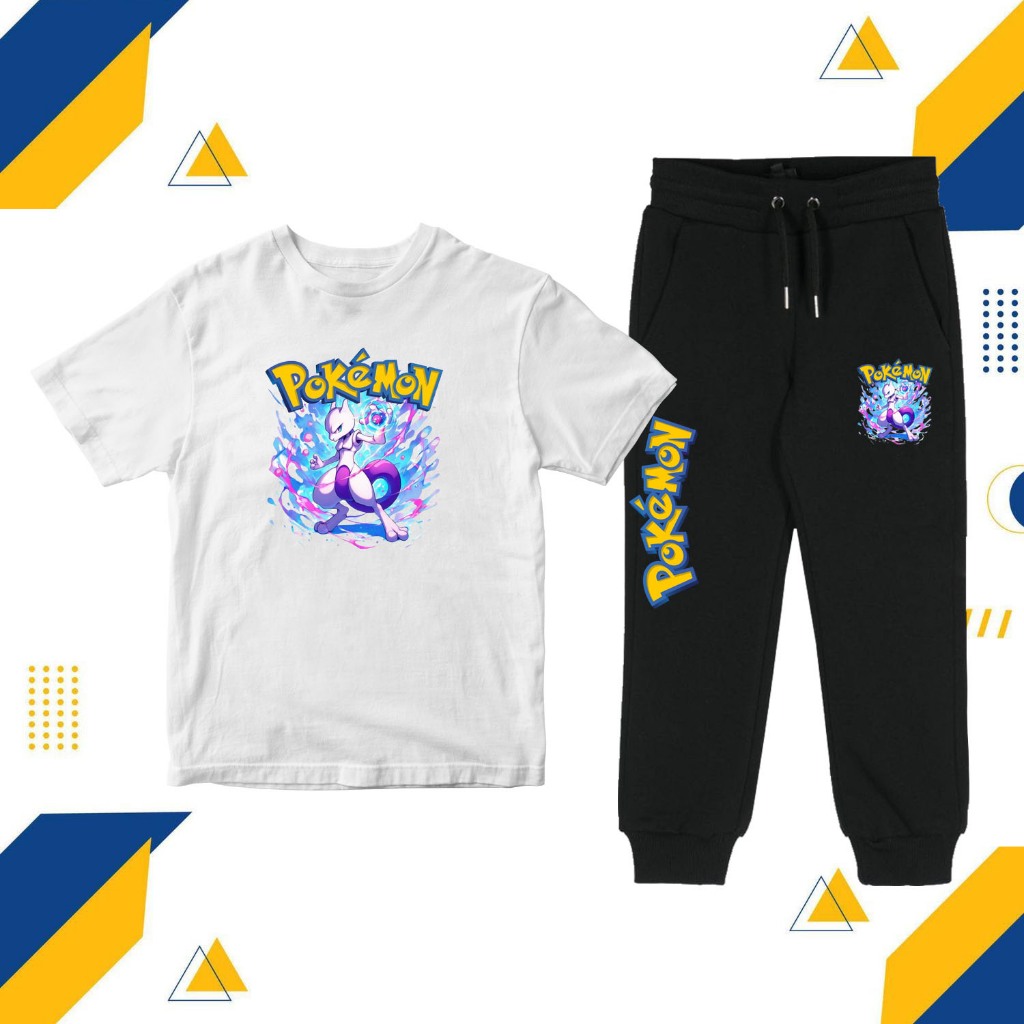 Setelan Kaos Anak Pokemon Greninja - Pakaian Baju Anak Pokemon XYZ Greninja