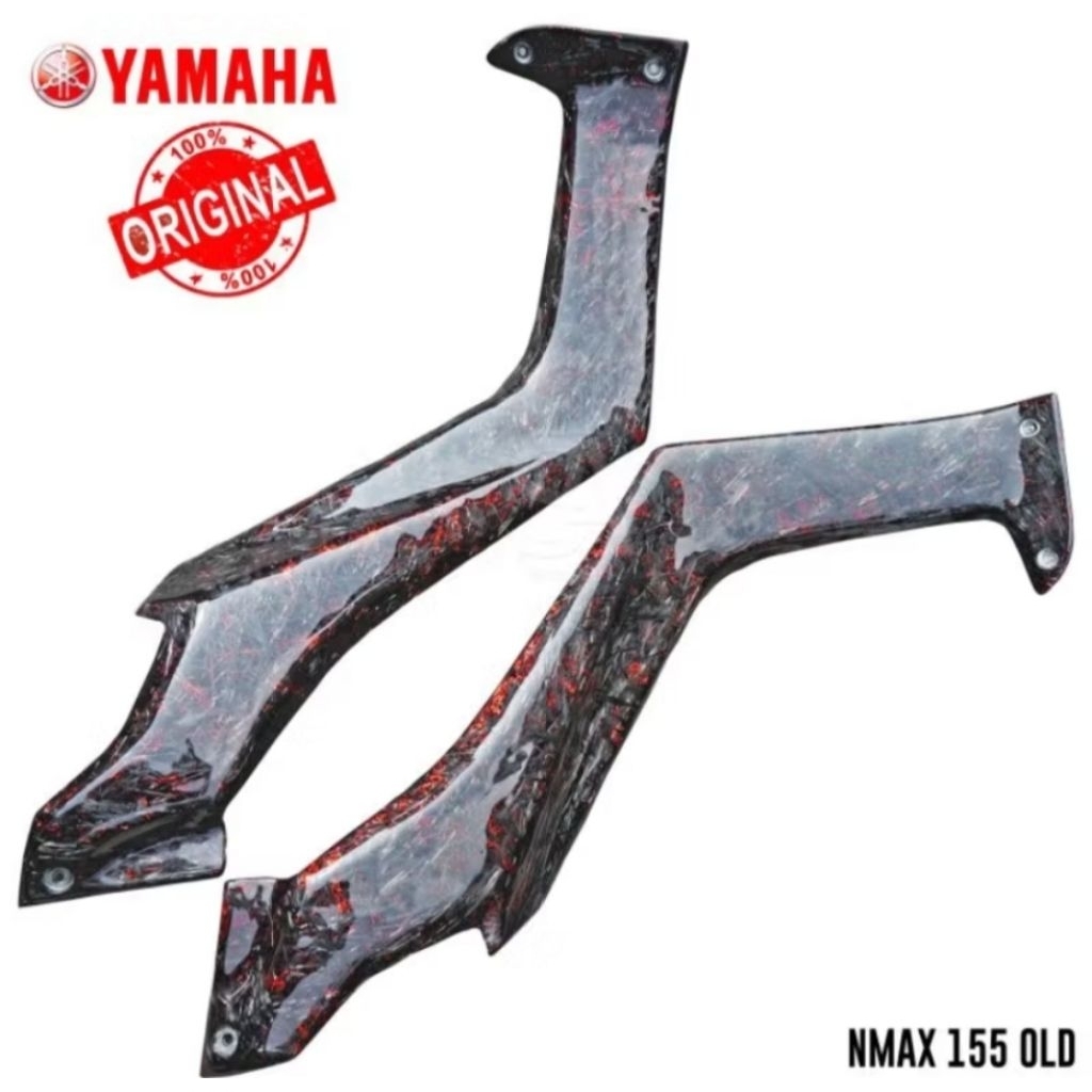Cover side deltabox body tengah original nmax old carbon kevlar asli