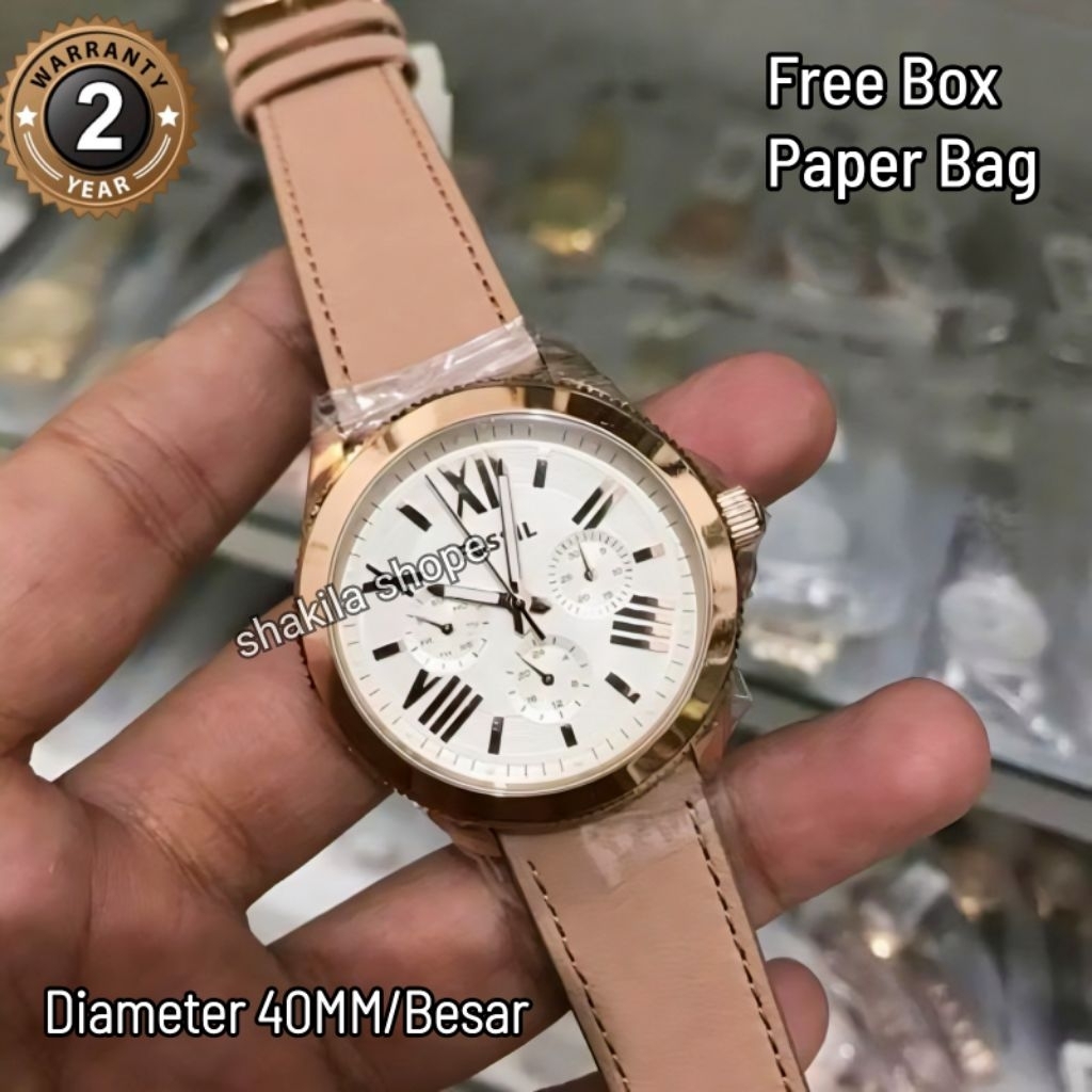 Jam Tangan Wanita Garansi 2th Diameter Besar 40MM Am-4532 Jam Analog Murah Fahsion Aksesoris Jam Wan