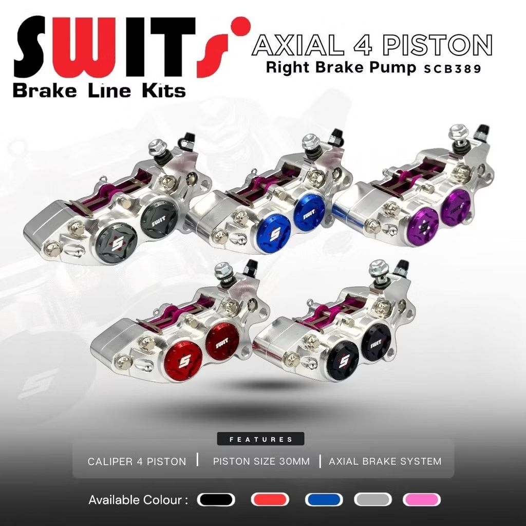 Kaliper 4P Axial Swits Kanan Cnc Tanpa Breket