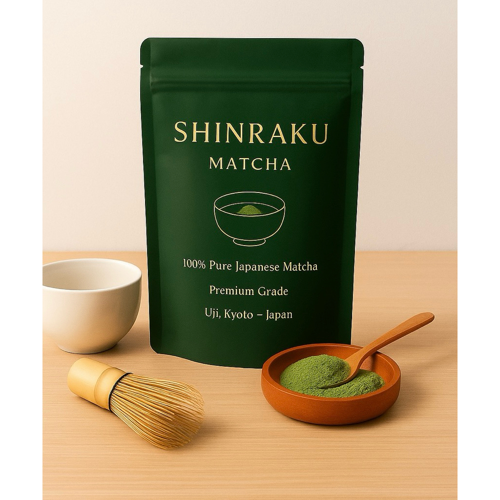 

SHINRAKU 100% Pure Japanese Matcha Powder 80gr | No Additives , Vegan , Premium Grade
