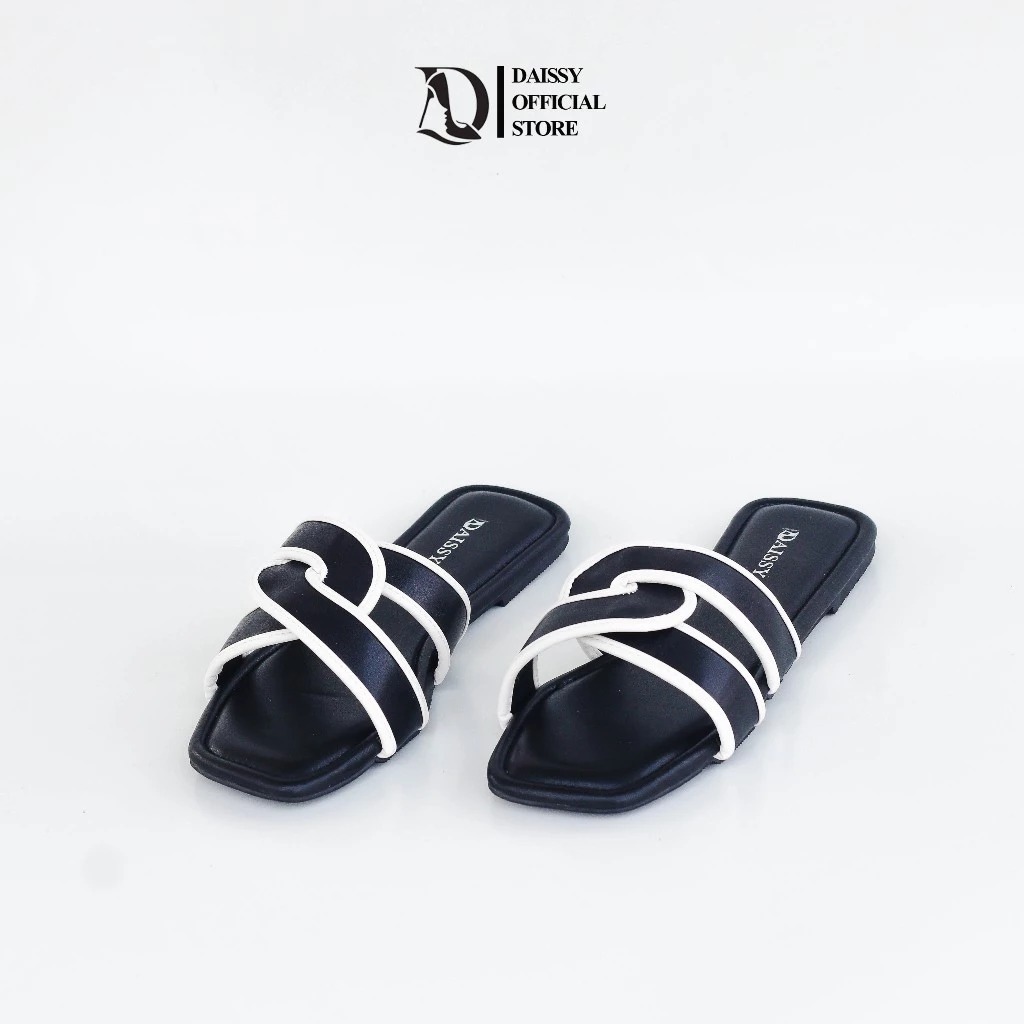 DAISSY - AUREL Sandal Slop Flat Wanita BigSize Jumbo / Sandal Wanita Jumbo Size 37-45