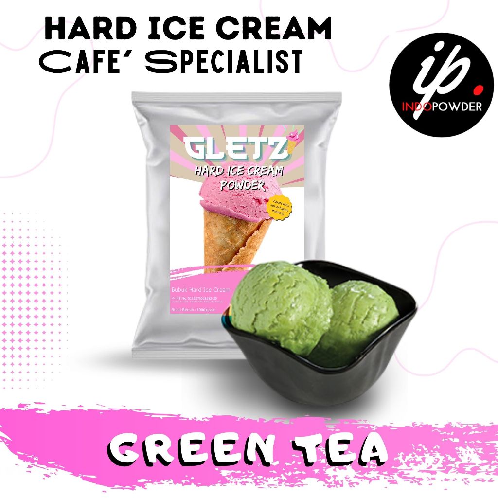 

Indopowder - Bubuk ES KRIM / ICE CREAM GREEN TEA MATCHA 1Kg Untuk Cafe, Waralaba dan Usaha Minuman