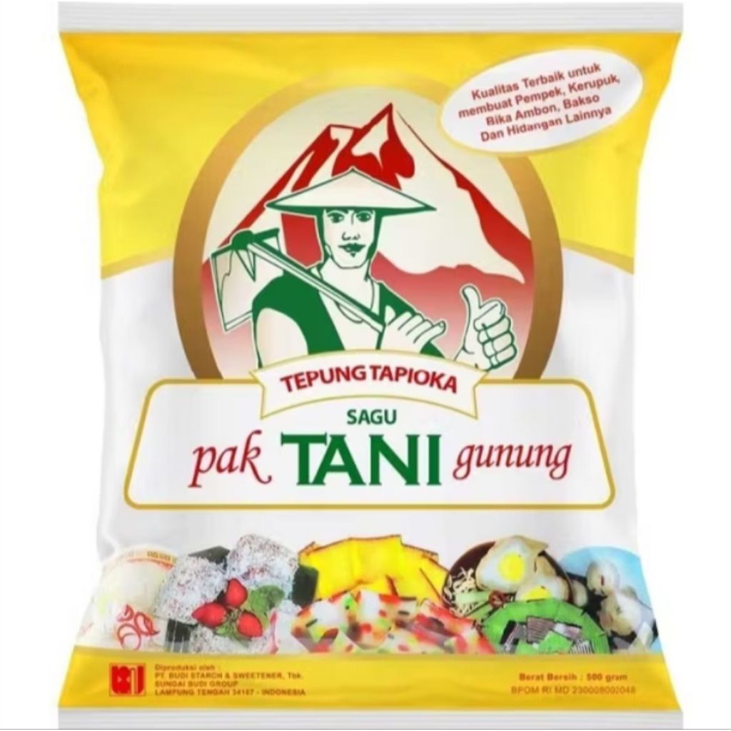 

Tepung Tapioka Sagu Cap Pak Tani Gunung 500g