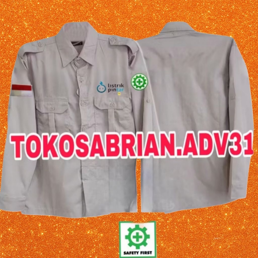 Kemeja Listrik pintar kemeja PLN seragam listrik pintar