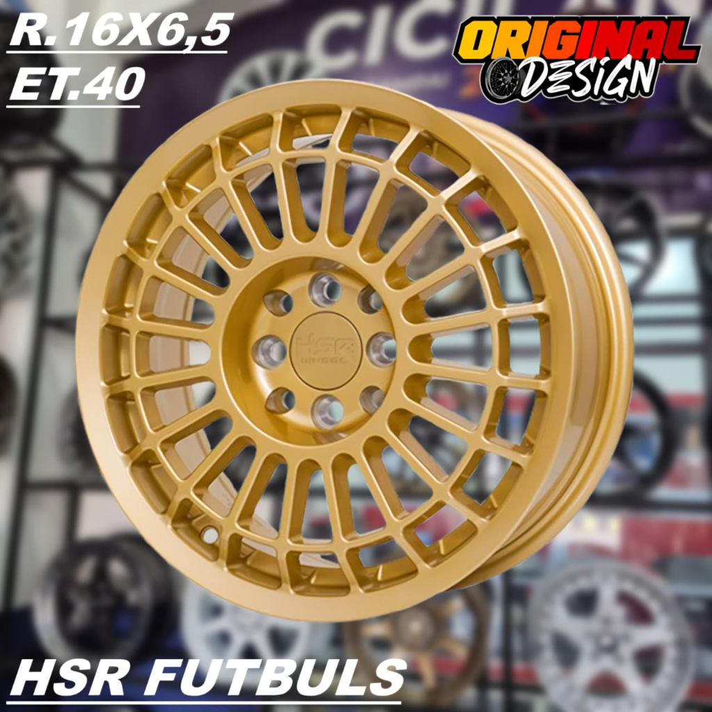 Pelek Mobil Ring 16 Warna Gold Lubang 4 HSR FUTBULS R16 Promo Termurah