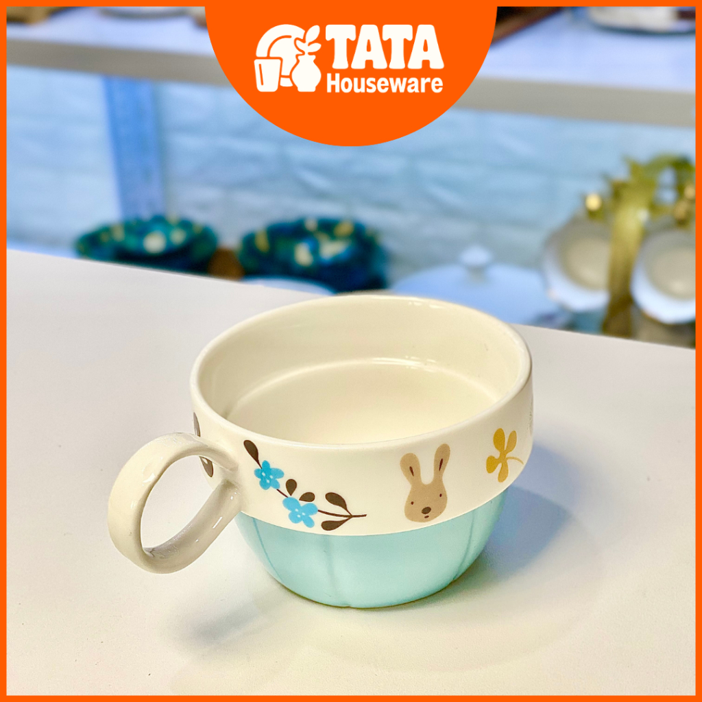 [TATA] Cangkir Mug Kids Keramik / Kelinci Mug Cangkir Anak Lucu Keramik / Cangkir Anak-Anak Lucu Ser