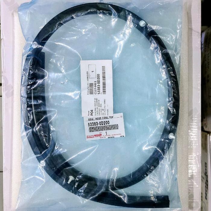 53383-0D200 KARET COWL TALANG AIR KAP MESIN ALL NEW YARIS 2014-2022 ORIGINAL