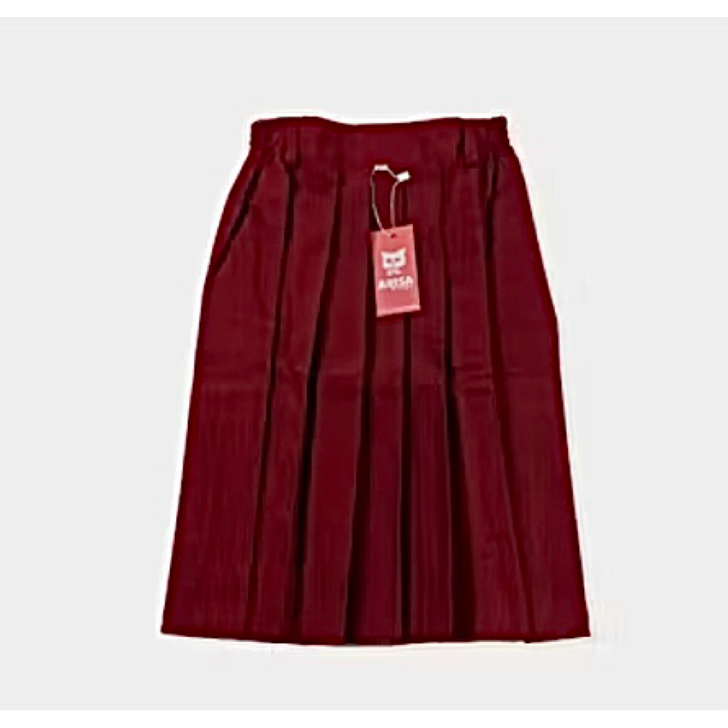 SERAGAM SEKOLAH ROK PENDEK SD MERAH DRILL