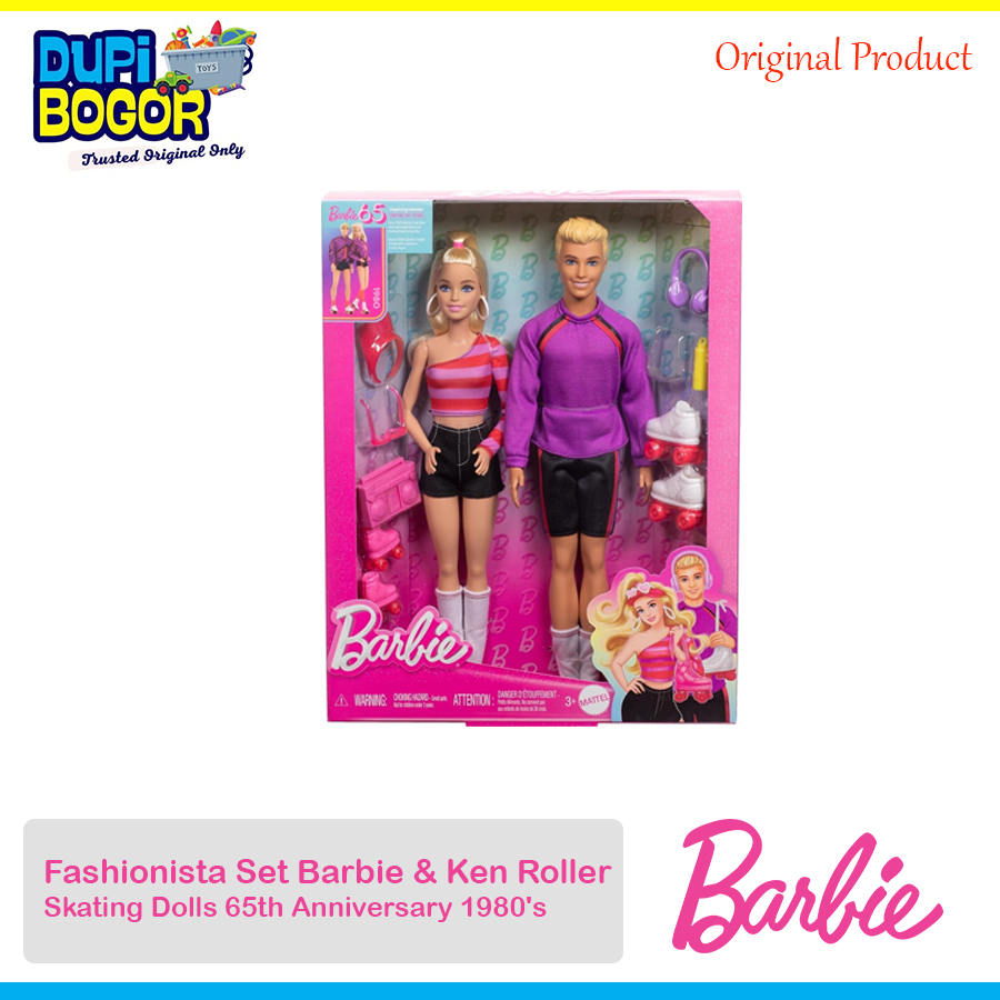 Barbie & Ken Fashionista Roller-Skating Dolls - 65th Anniversary Edition
