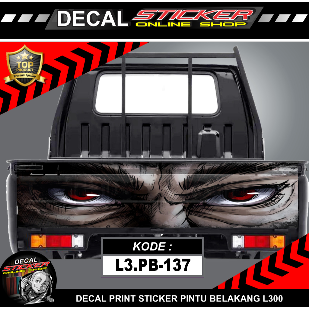 stiker pintu belakang l300 pick up