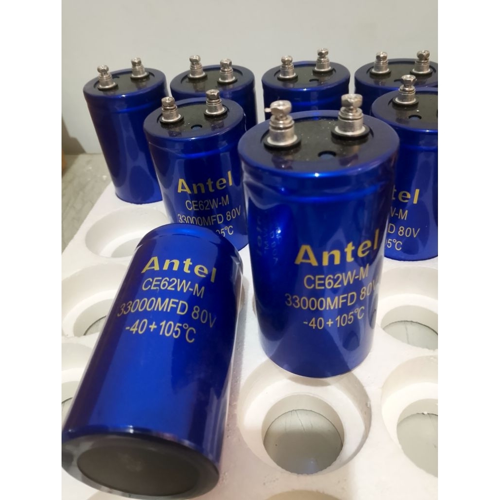 ANTEL ELCO 33000 MFD 80 V-40+105 C DS AUDIO SYSTEM ELKO ELEKTROLIT KAPASITOR