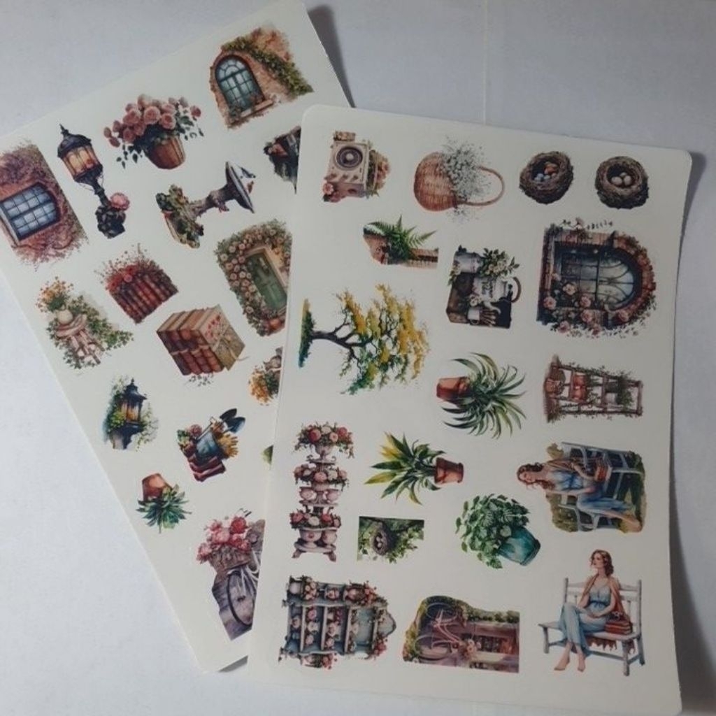 

ARTDOESWORK Sunday morning at the garden stiker Transparant