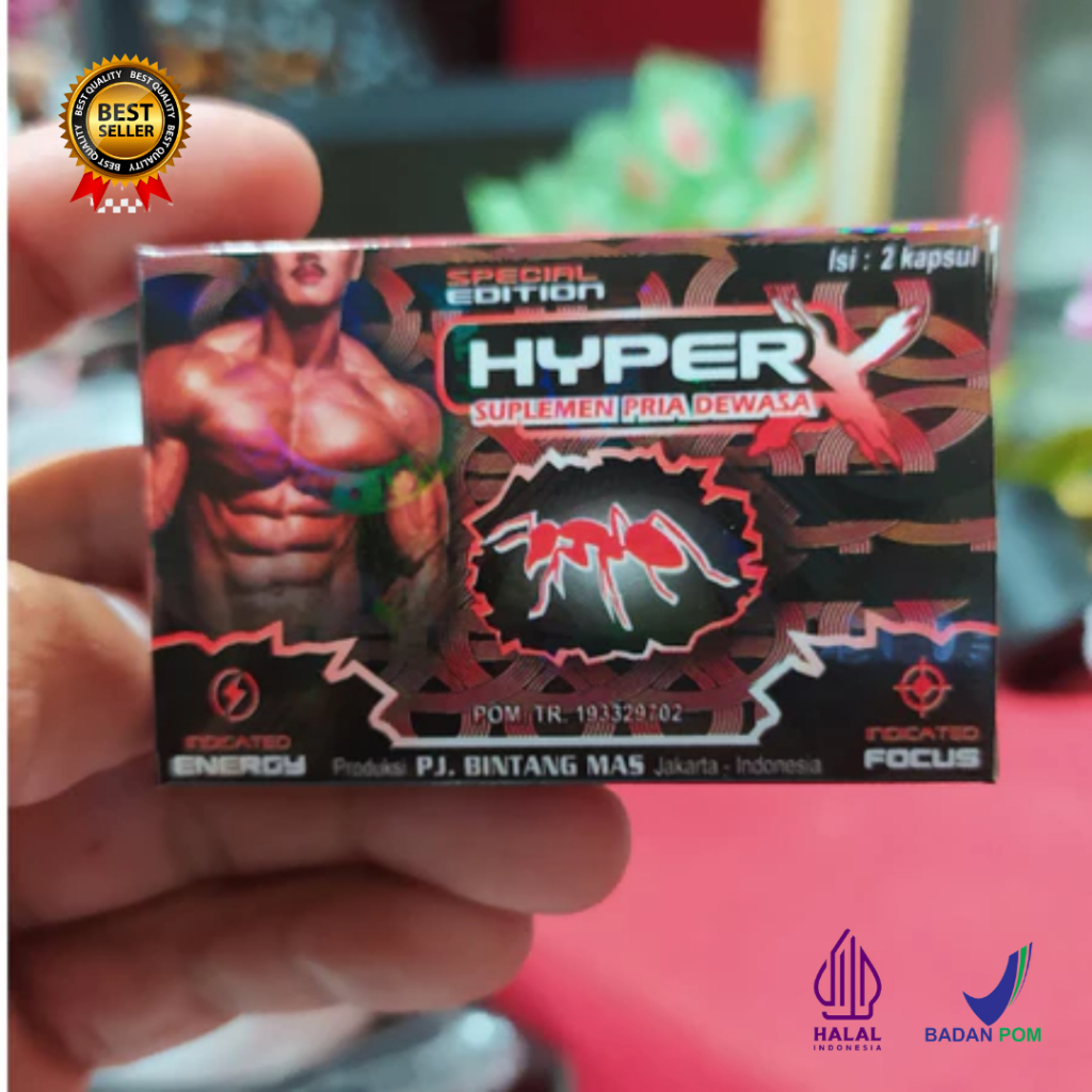 

TERLARIS !!! Madu Bubuk Herbal HIPER X ECER 1 Pack 2 Kapsul - COD PRIVASI