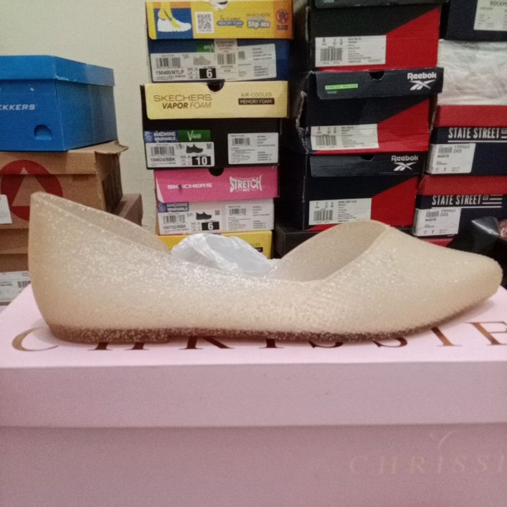 Jelly flat shoes wanita Chrissie size 37