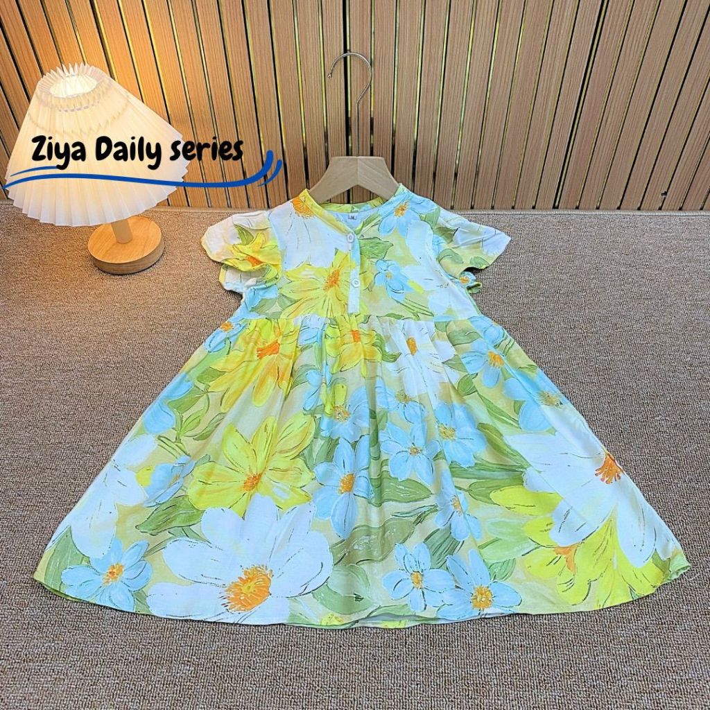 DASTER ANAK 0-12 TAHUN RAYON DASTER ANAK MURAH/BAJU ANAK PEREMPUAN DRESS ANAK PEREMPUAN RAYON