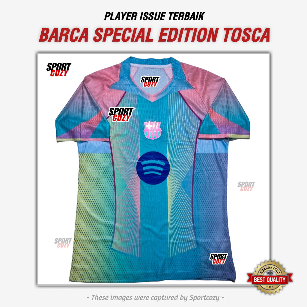 (PLAYER ISSUE) JERSEY BARCA BARCELONA SPECIAL EDITION TOSCA JERSEY PLAYER ISSUE TERBAIK