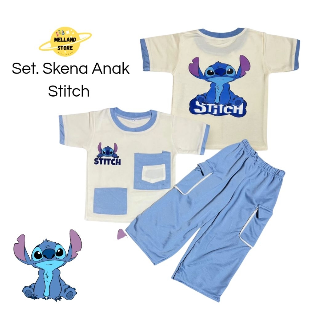 Setelan anak UNISEX skena ,setelan skena karakter usia 1-12 tahun /laki-laki ,perempuan