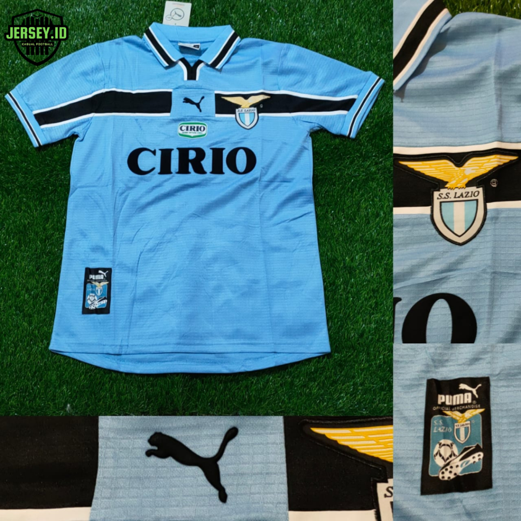 JERSEY RETRO VINTAGE LAZIO HOME CIRIO 1998/1999 GRADE AAA CLASSIC