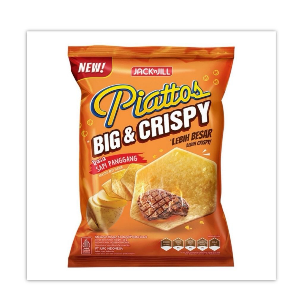 

Piattos Big Crispy Sapi Panggang 75 gr Keripik Kentang Snack Cemilan