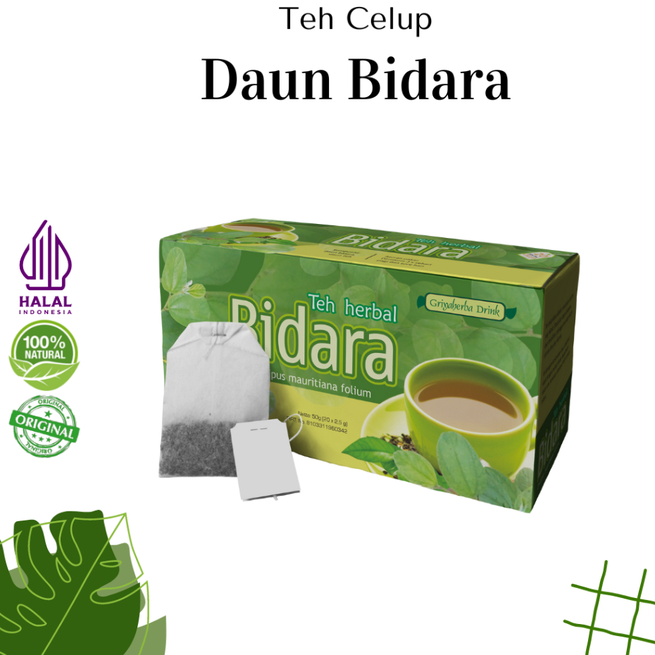 

Teh herbal daun bidara griya herba menurunkan kadar kolesterol dan membantu memelihara daya tahan tubuh isi 20 kantong