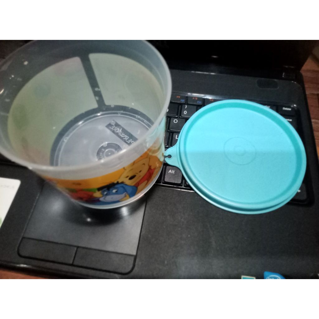 pooh canister tupperware / pooh and friends canister / tupperware malaysia / tupperware jadul / topl